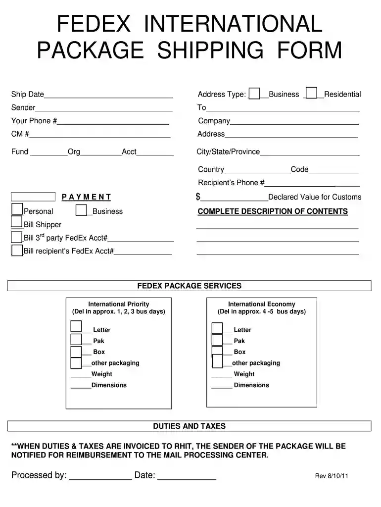 package form Preview on Page 1