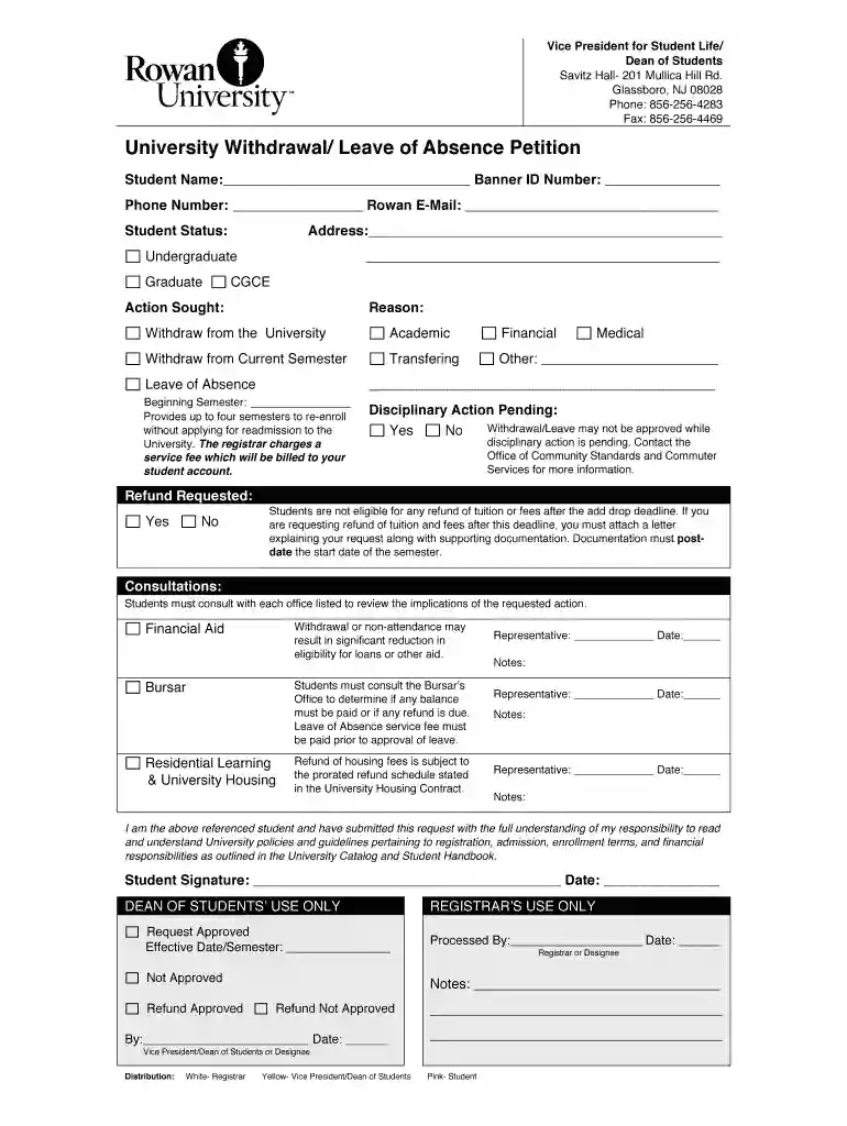 rowan withdrawal Preview on Page 1