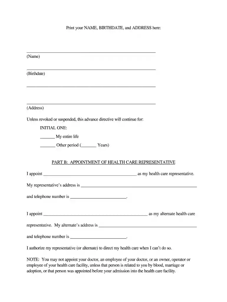 oregon advance directive Preview on Page 1