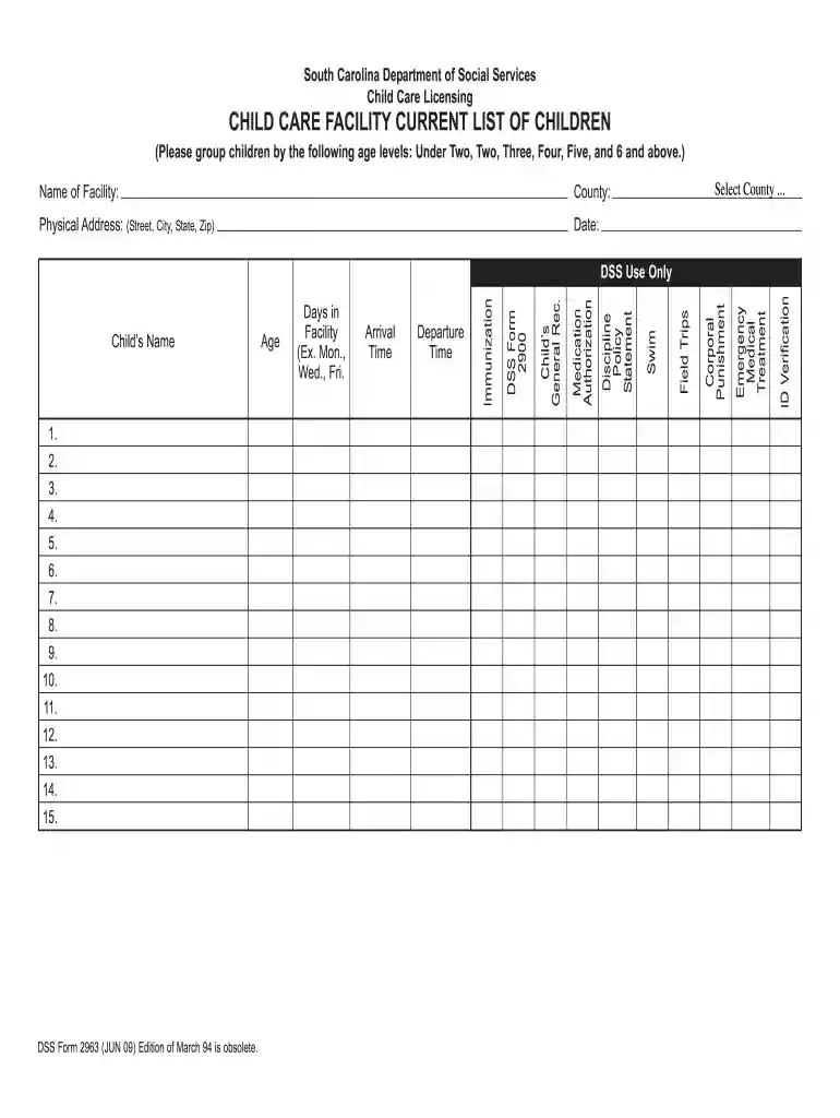 dss form 2964 Preview on Page 1
