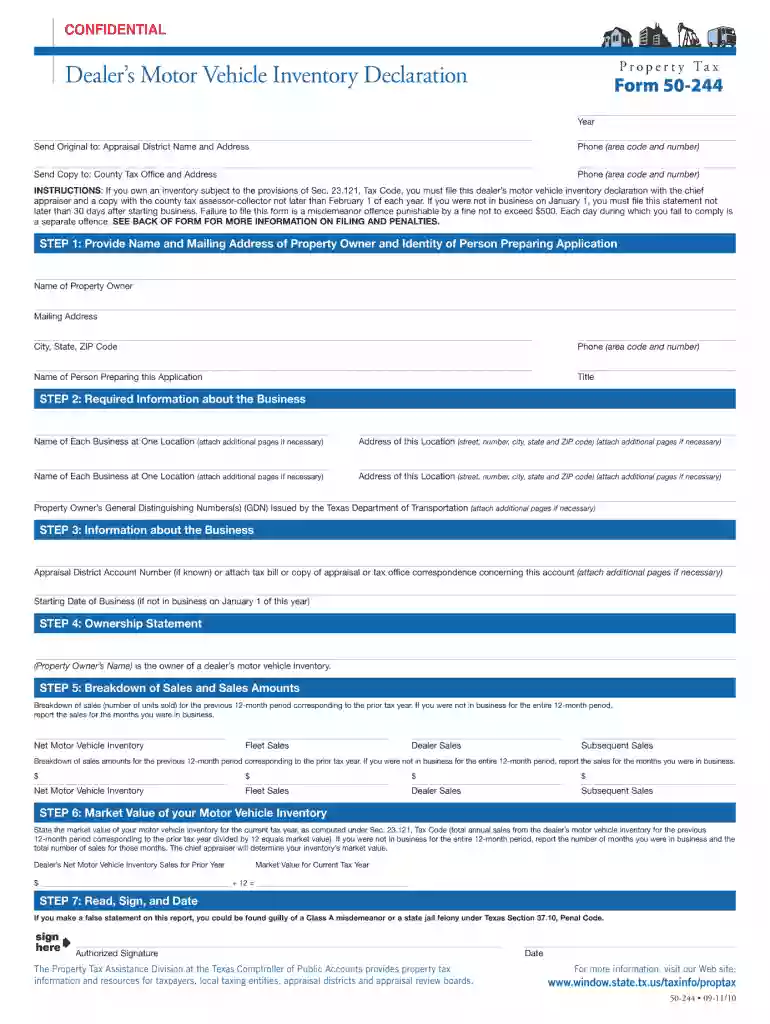form 50 244 2011 Preview on Page 1