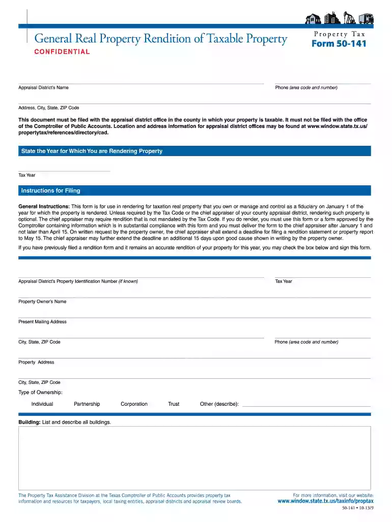 form 50 141 2013 Preview on Page 1