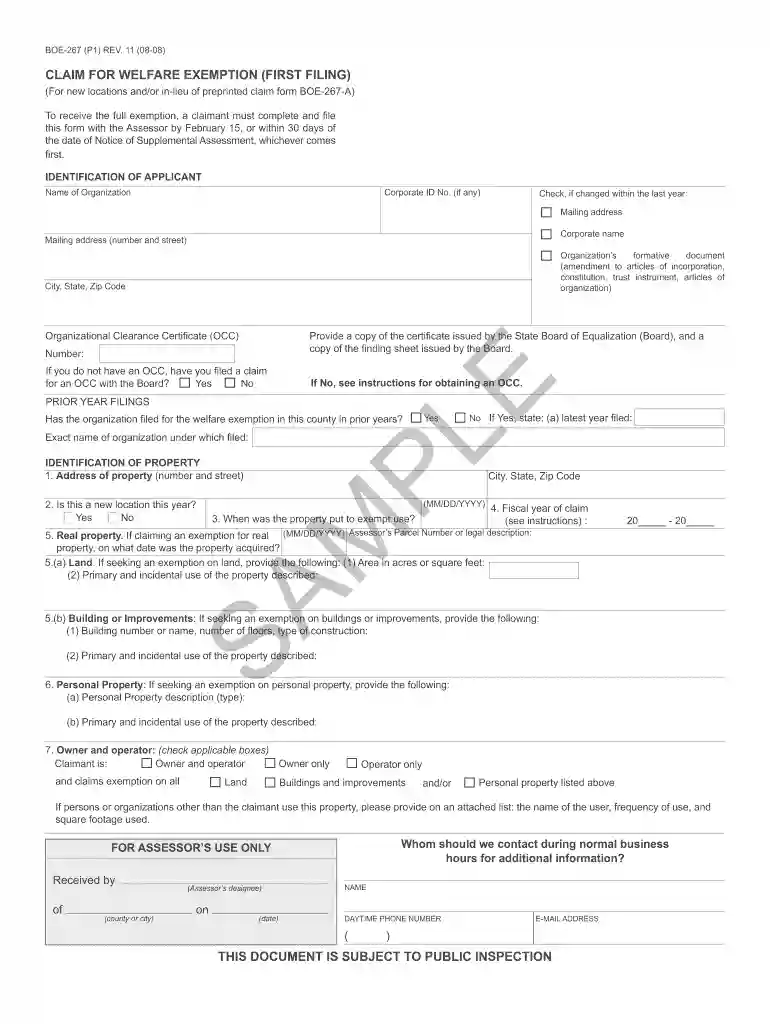 boe 267 fillable form Preview on Page 1