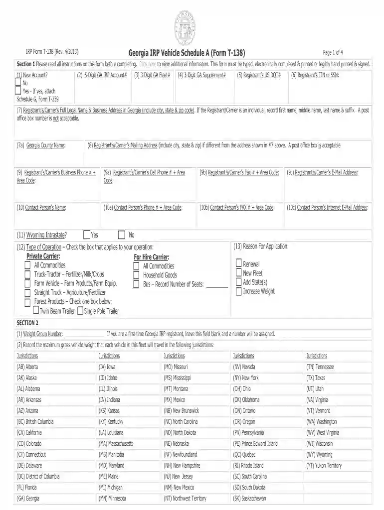 what is form 138 Preview on Page 1