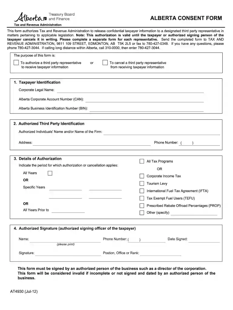 employer declaration and authorization form alberta Preview on Page 1
