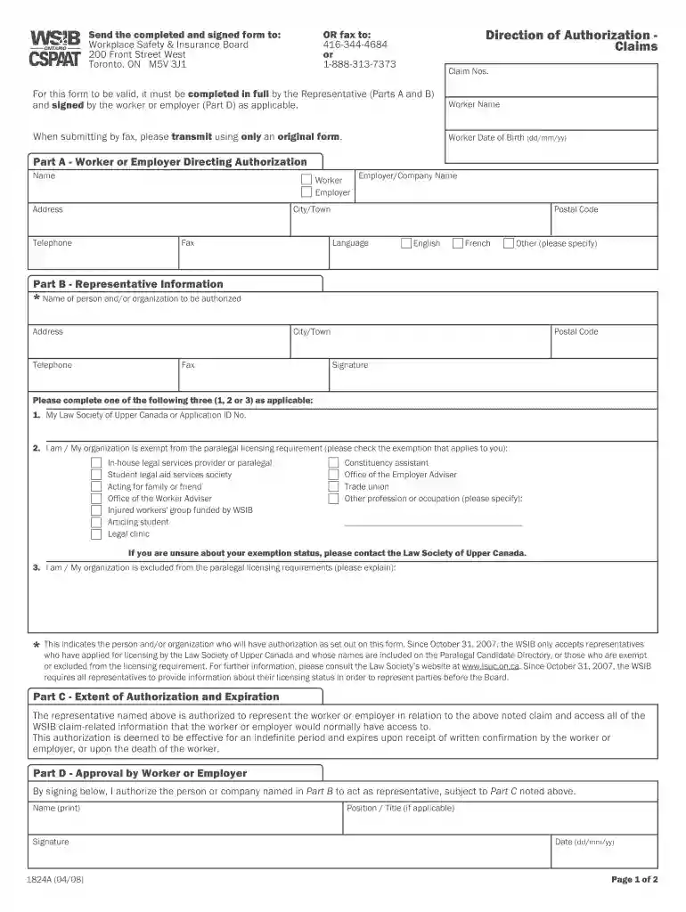 form 6 wsib Preview on Page 1