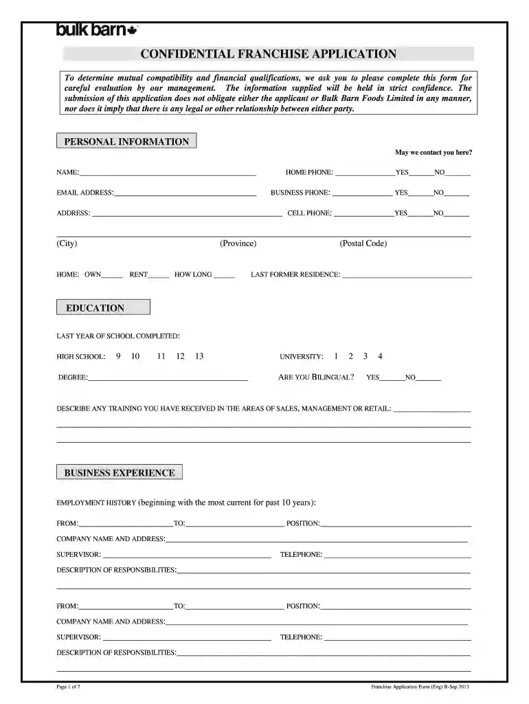 barn application form Preview on Page 1