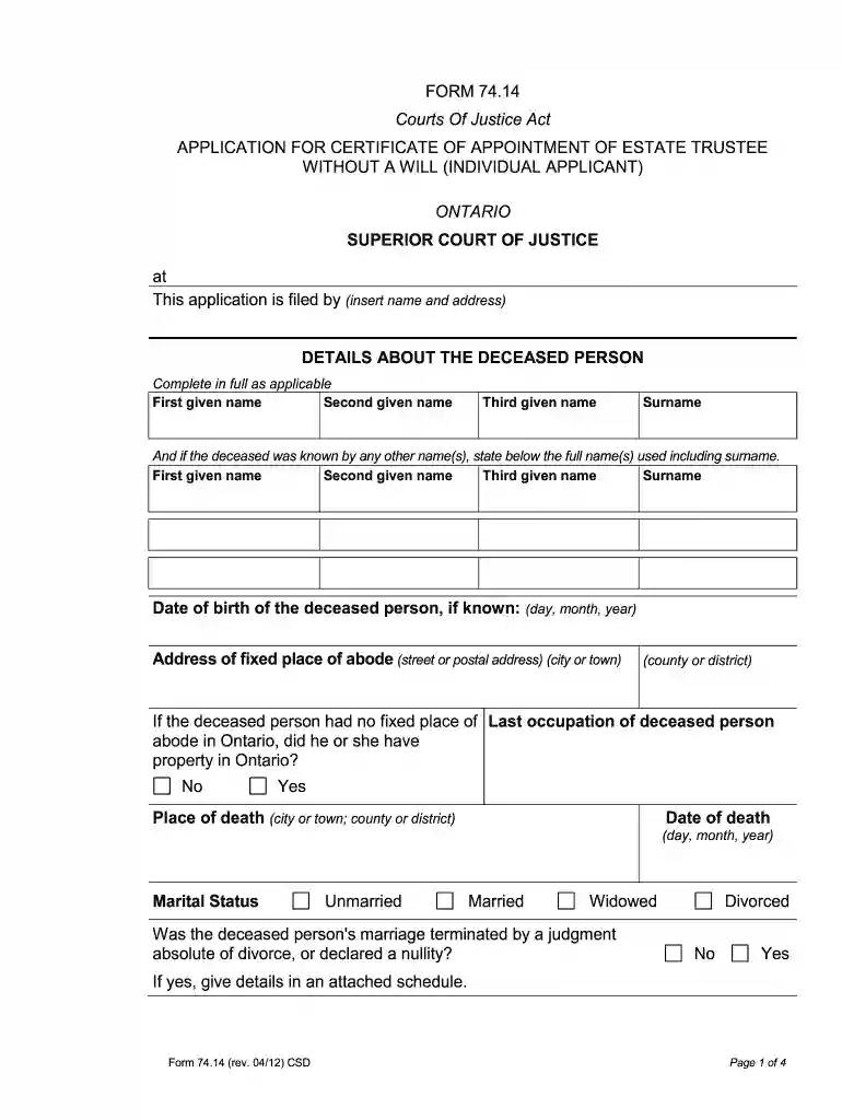 certificate of appointment form Preview on Page 1
