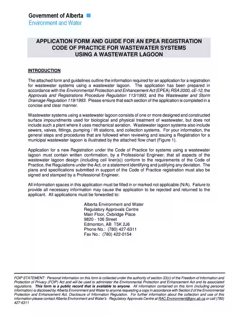 APPLICATION FORM AND GUIDE FOR AN EPEA REGISTRATION ... Preview on Page 1