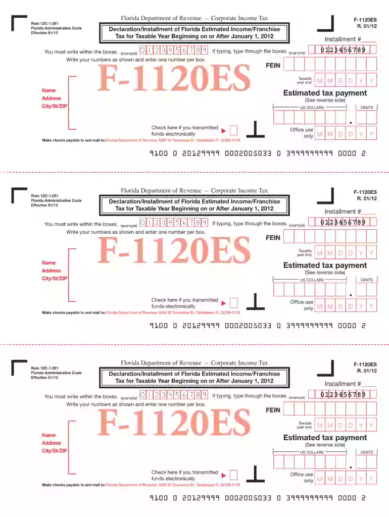 f 1120es formDocHubcom 2012 Preview on Page 1