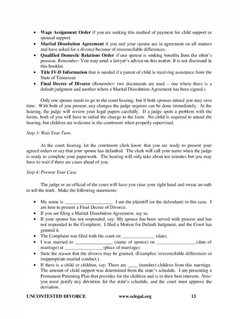 how to get a free divorce in tennessee Preview on Page 1