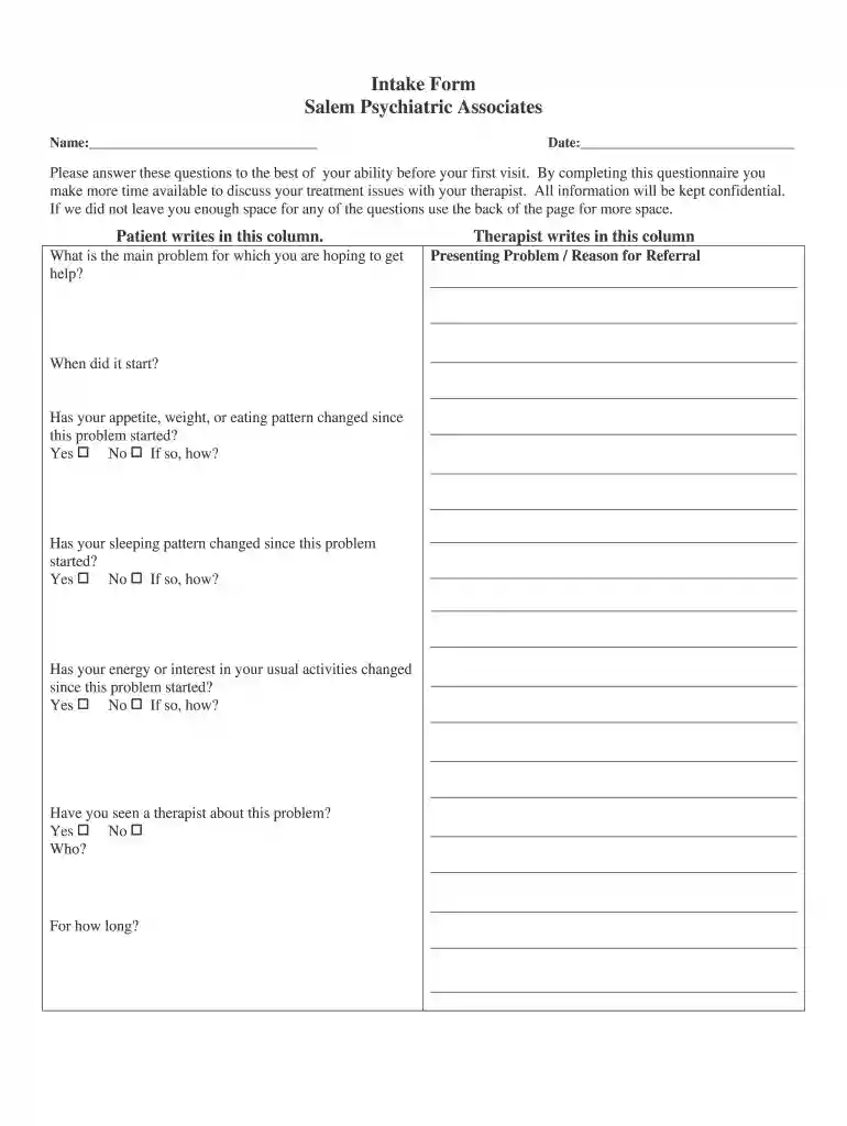 behavioral health wvu intake packet Preview on Page 1