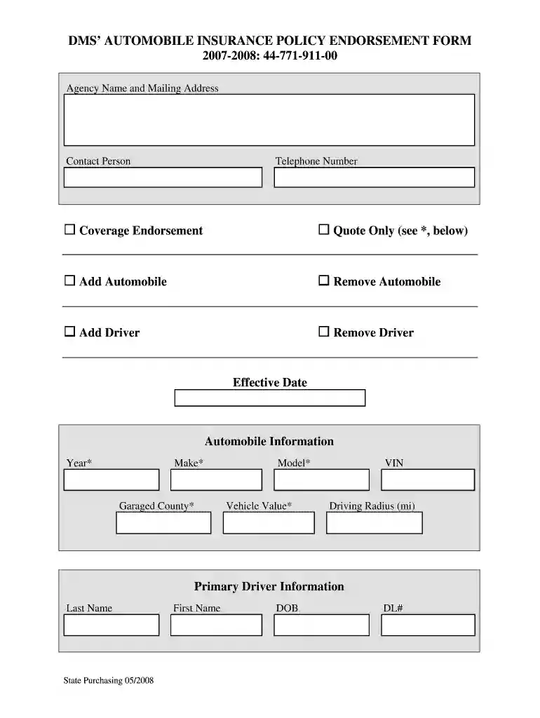 florida automobile insurance policy Preview on Page 1