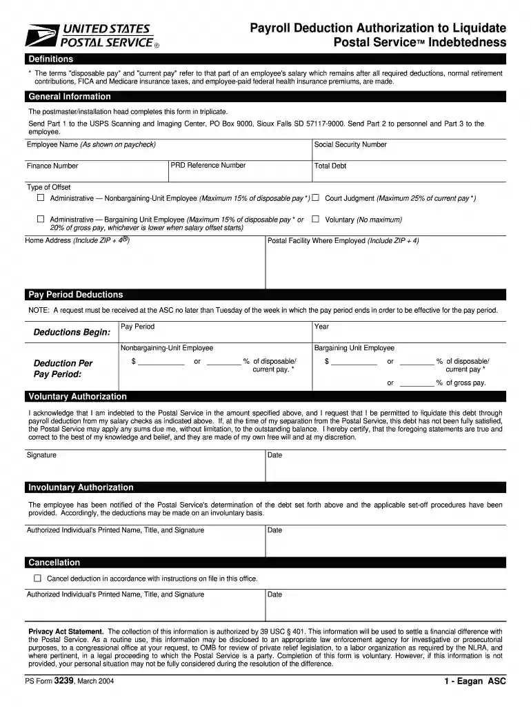 form 3239 Preview on Page 1