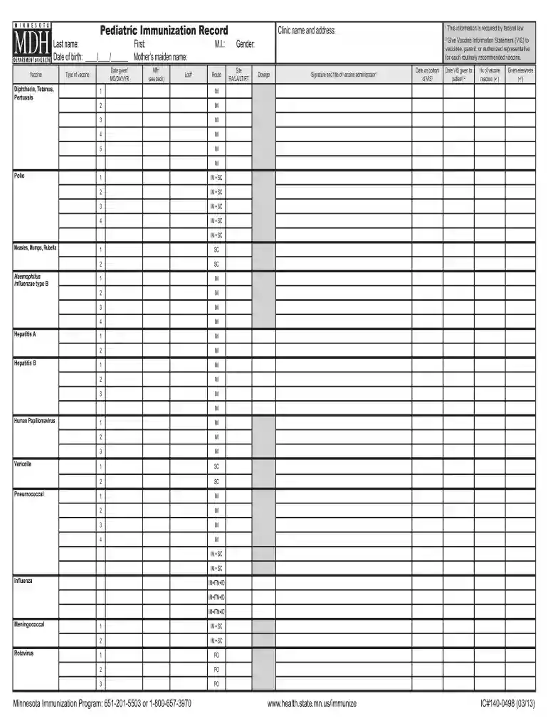 immunization for 10 year old Preview on Page 1