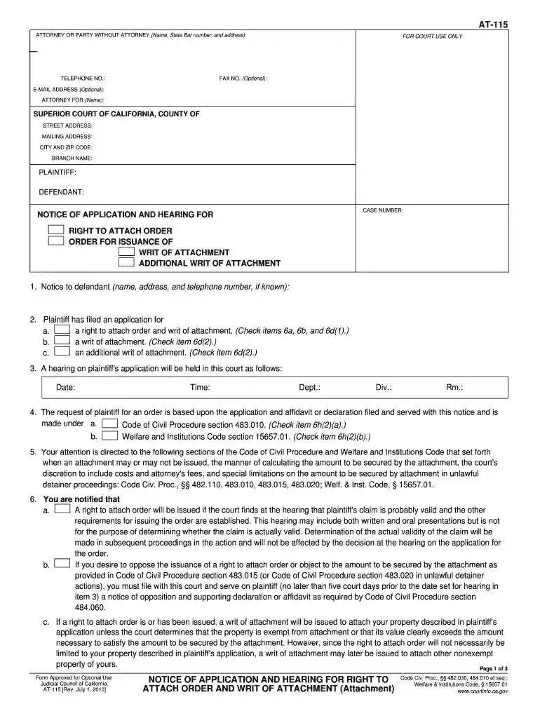 115 notice Preview on Page 1