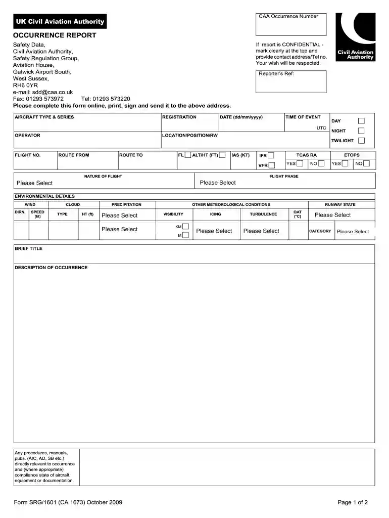 srg 1601 pdf 2009 form Preview on Page 1
