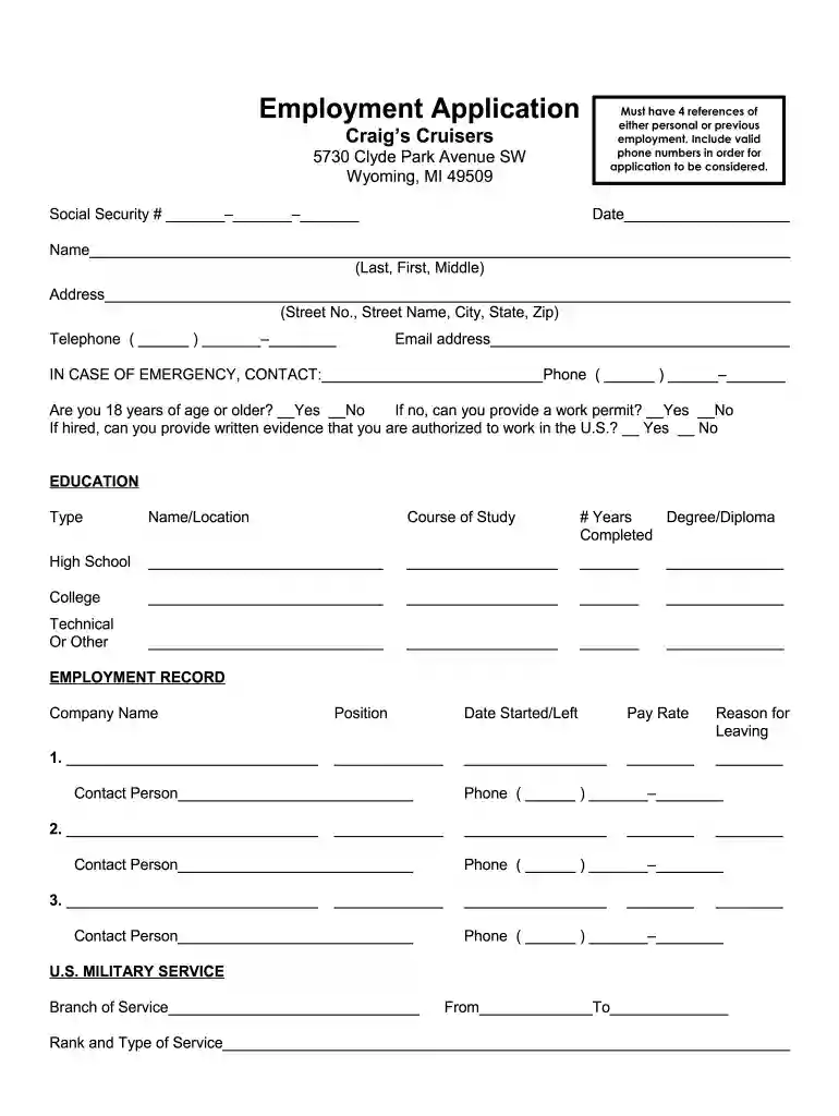 craigs cruisers waiver Preview on Page 1