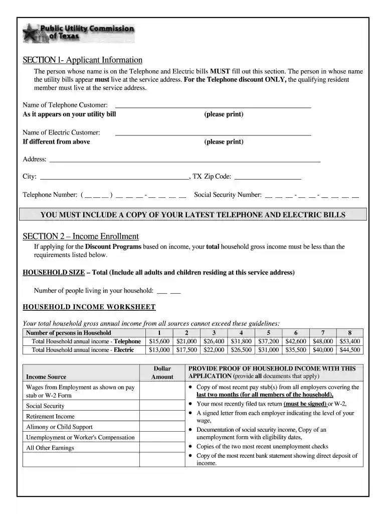 lite up texas application form pdf Preview on Page 1