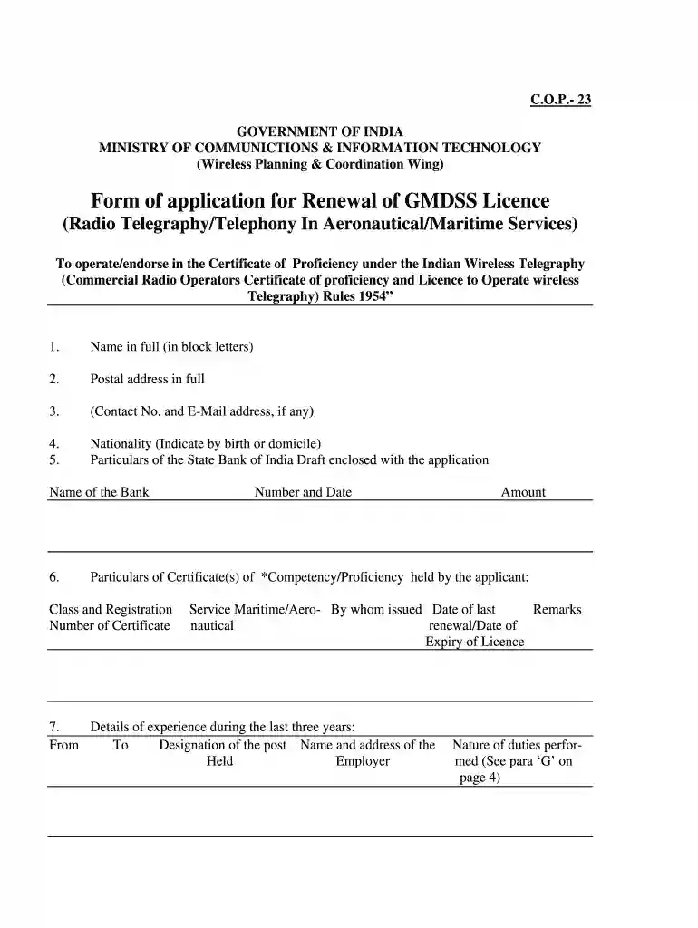 gmdss goc renewal Preview on Page 1