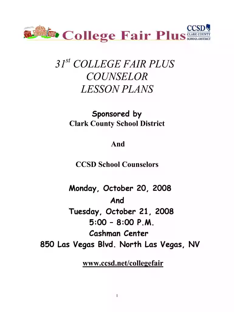 online college fair Preview on Page 1