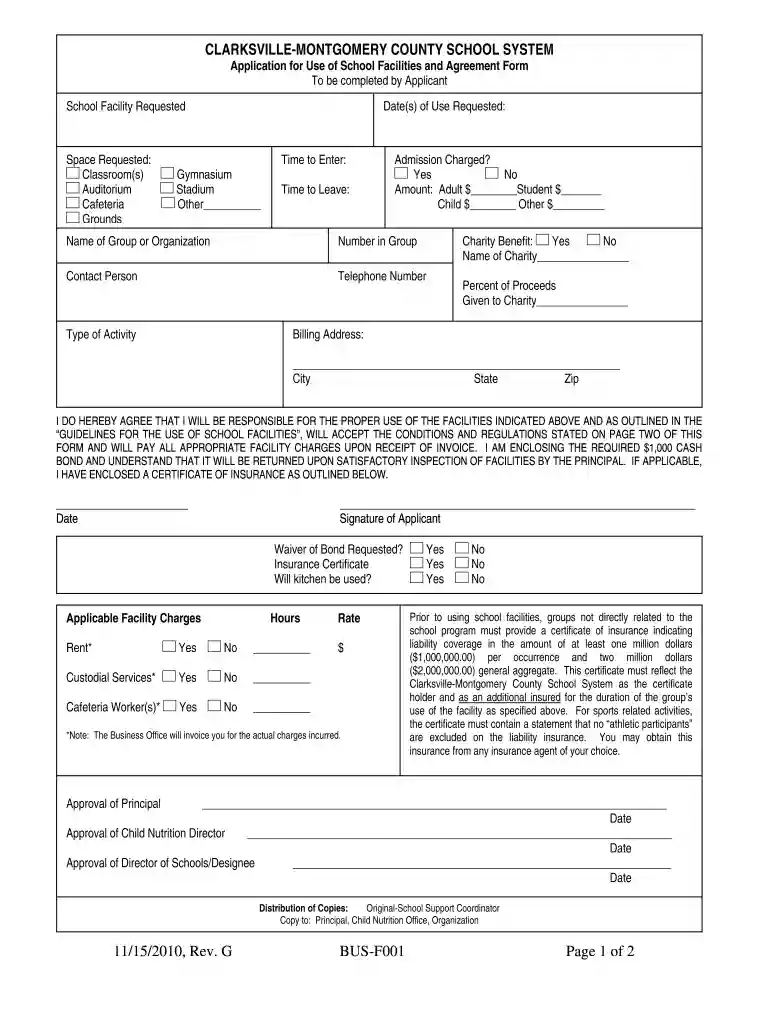 bus f001 form Preview on Page 1