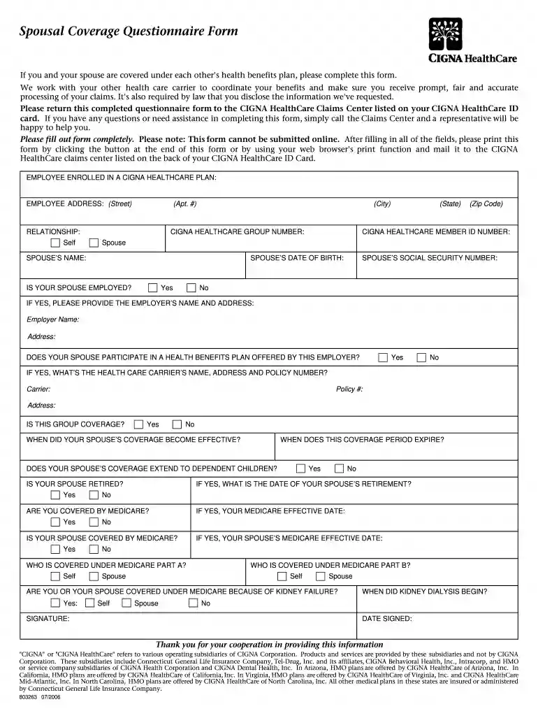 cigna coordination of benefits Preview on Page 1