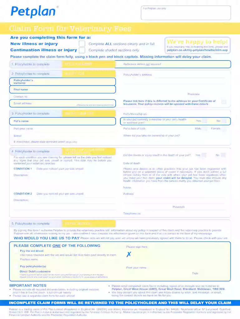 fetch insurance claim form Preview on Page 1