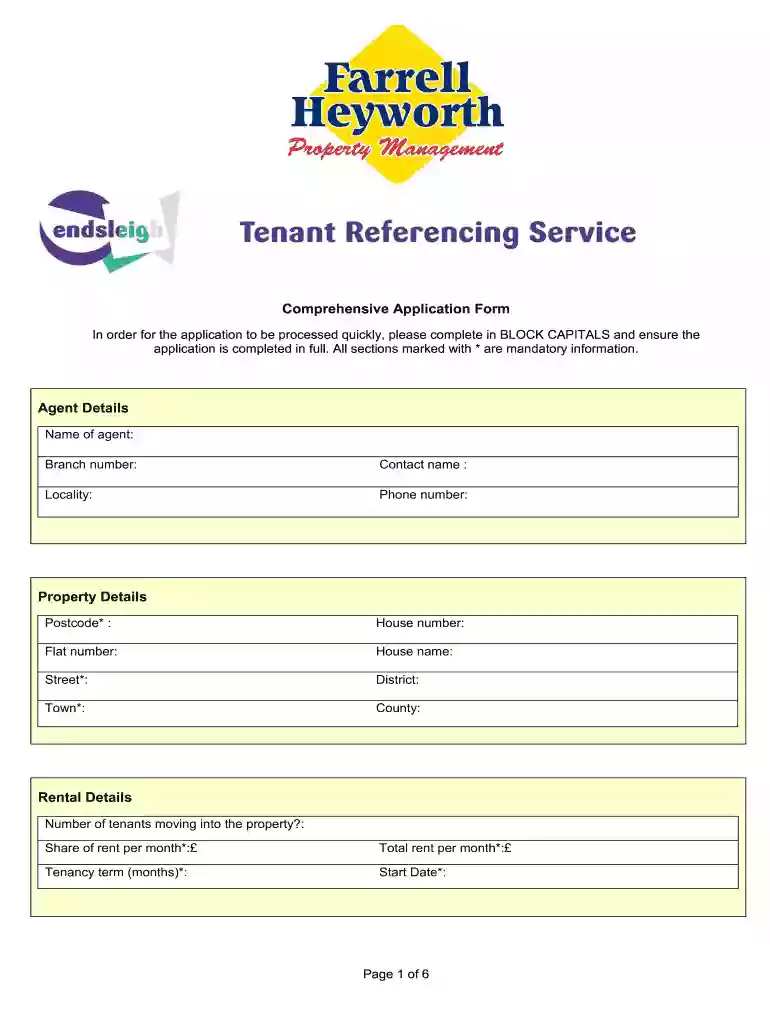farrell heyworth application Preview on Page 1