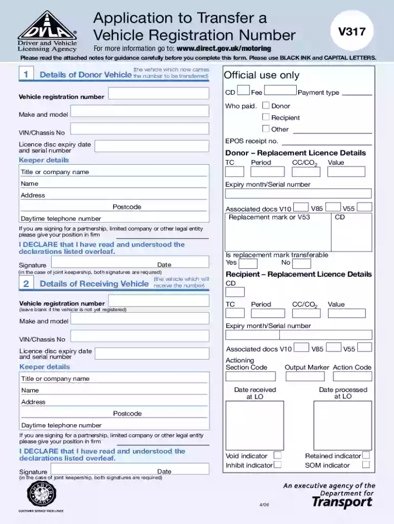 v317 form Preview on Page 1