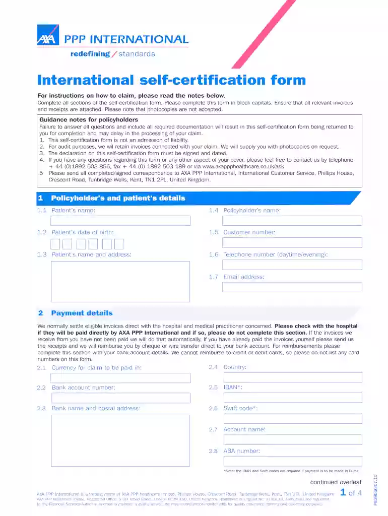 axa dental claim form Preview on Page 1