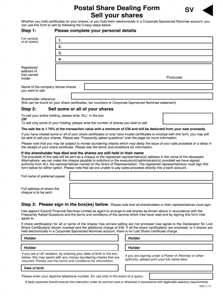 how to sell shares equiniti Preview on Page 1