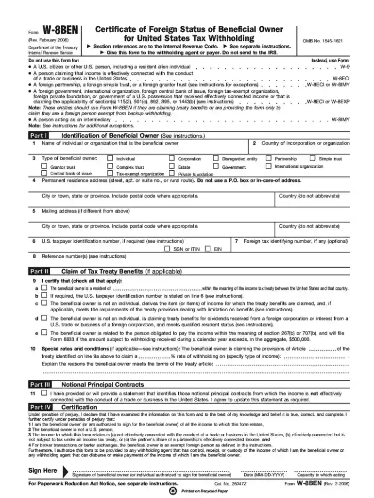 w 8ben form uk download Preview on Page 1