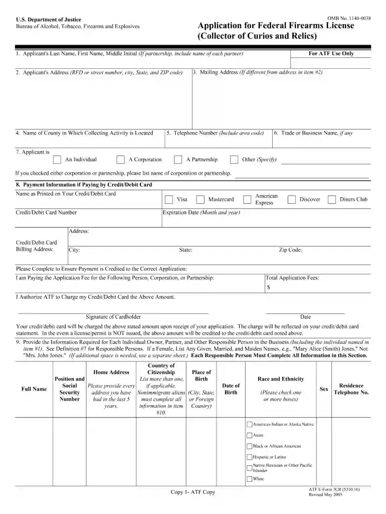 federal firearms application Preview on Page 1