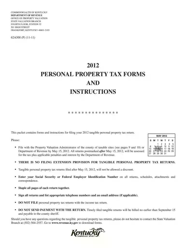 62a500 2012 form Preview on Page 1