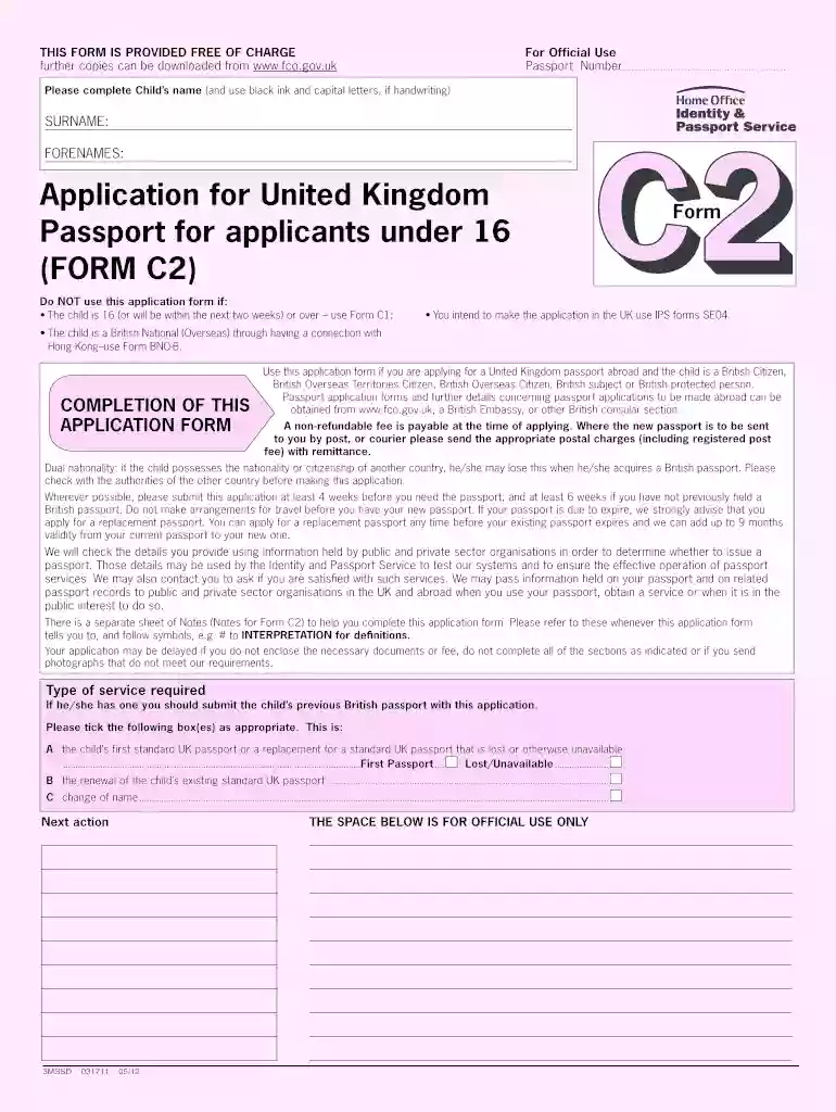 c2 form Preview on Page 1