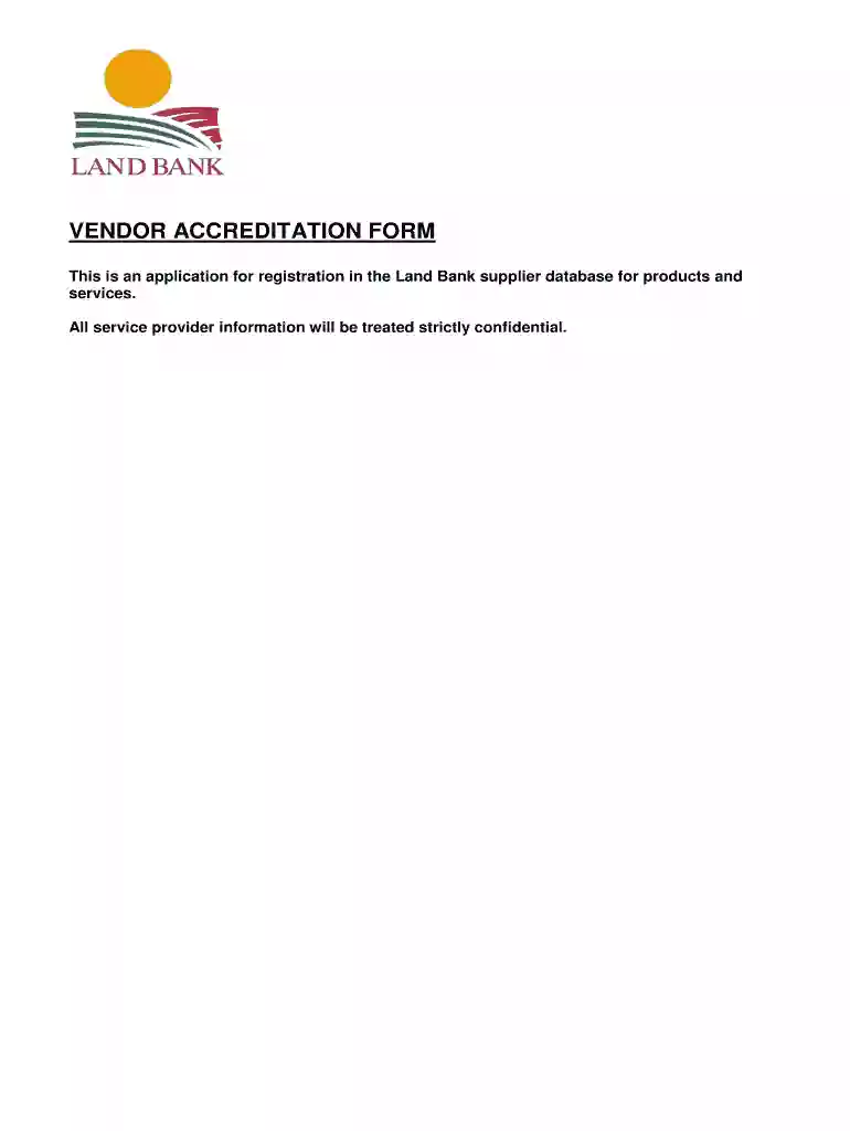 vendor accreditation Preview on Page 1