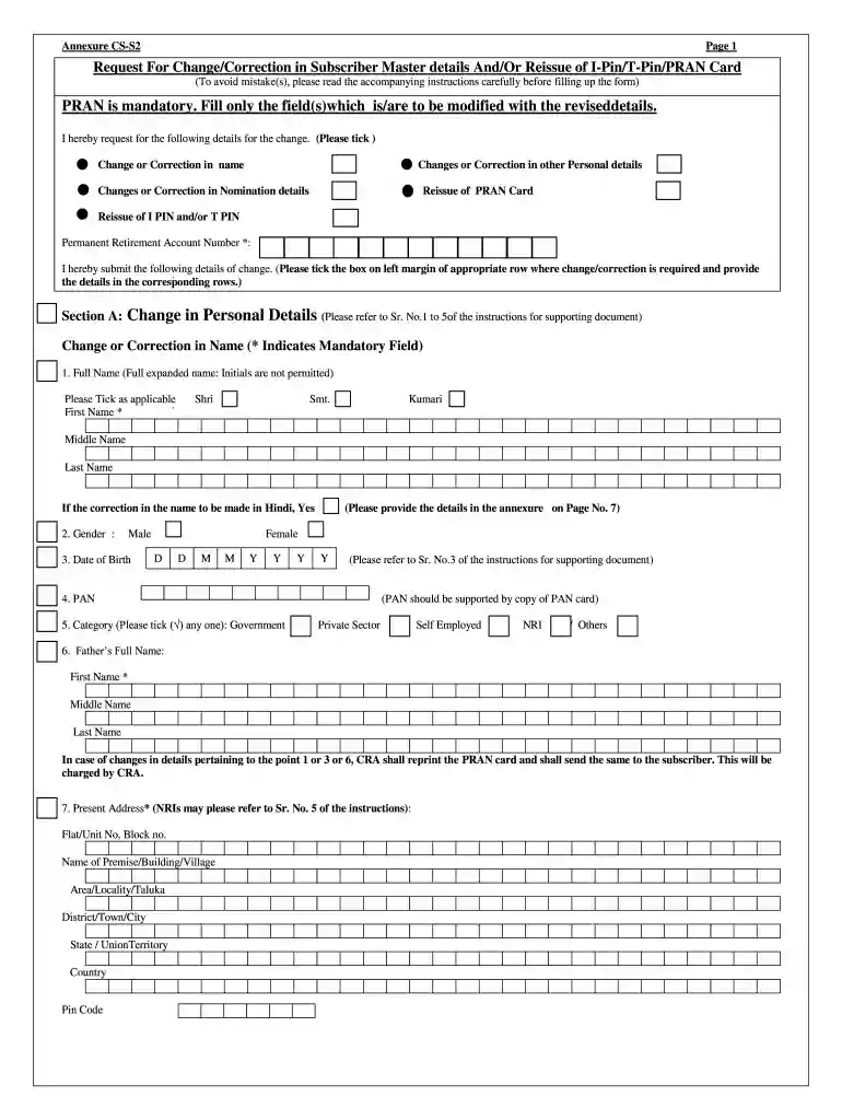 nps correction application Preview on Page 1
