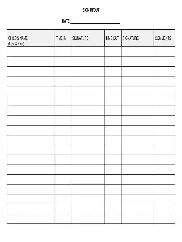 name signature date template Preview on Page 1