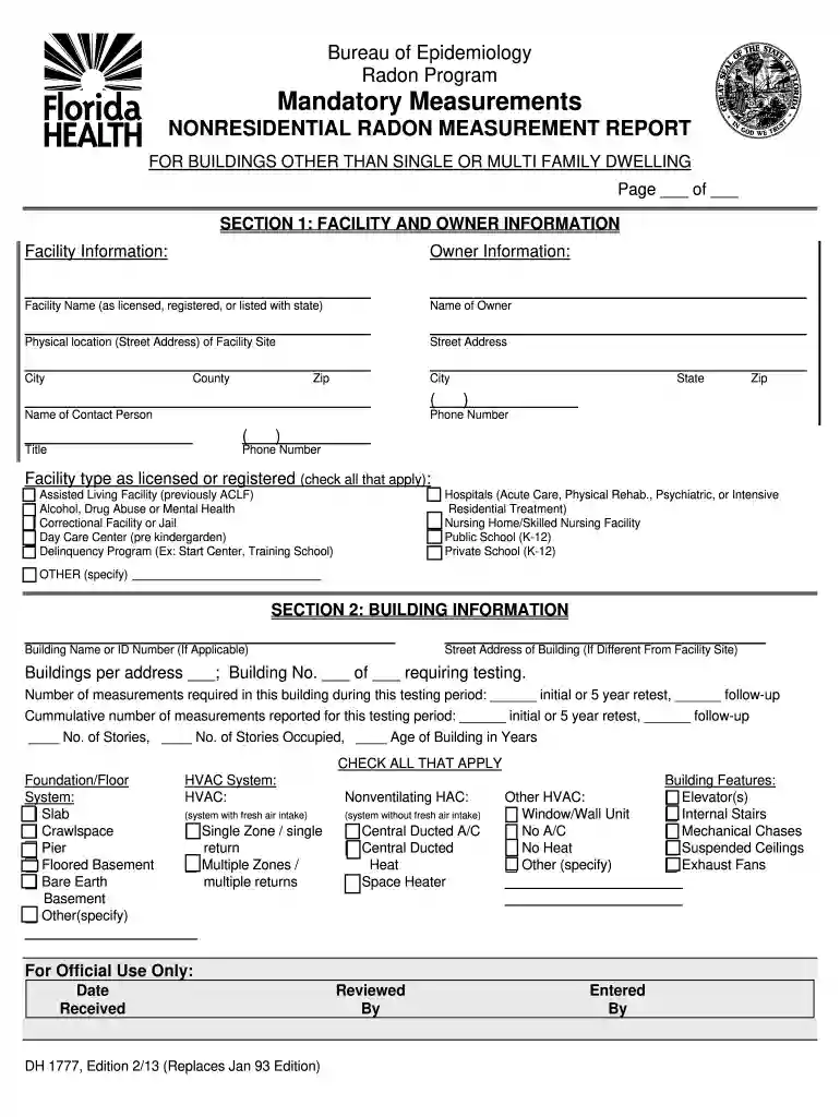 dh 1777 form 2013 Preview on Page 1