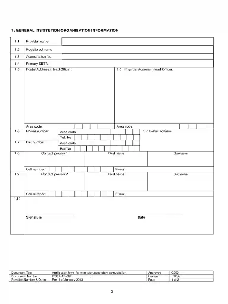 ceta application form Preview on Page 1