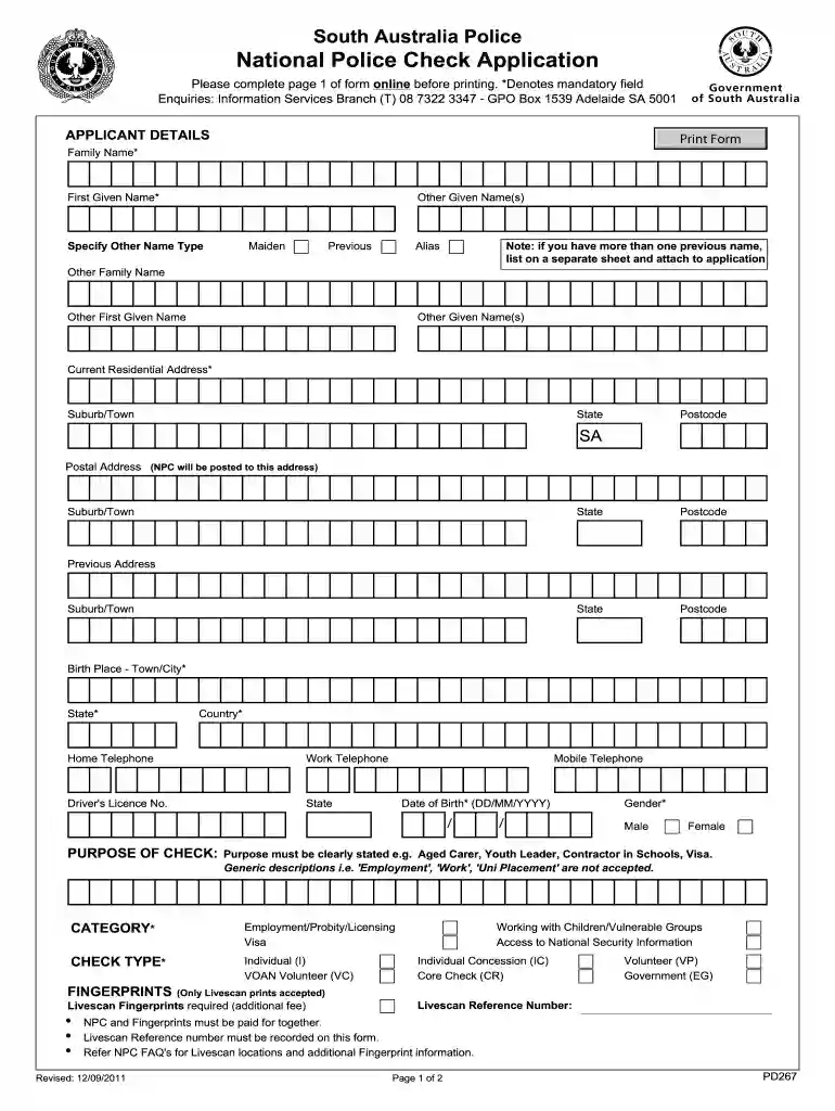 police clearance free Preview on Page 1