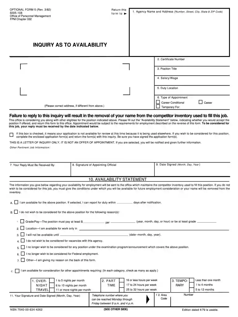 of 5 form Preview on Page 1