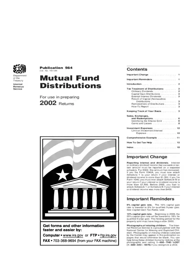 Publication 564 (Rev 2002 ) - Internal Revenue Service Preview on Page 1