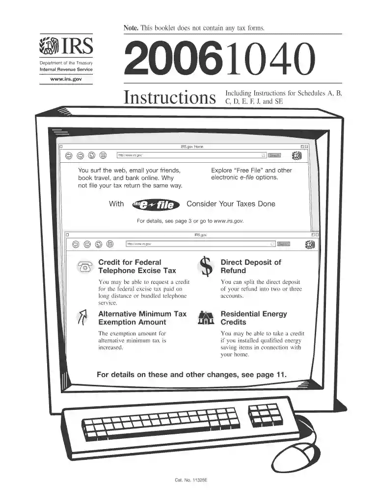 2006 form 1040 Preview on Page 1