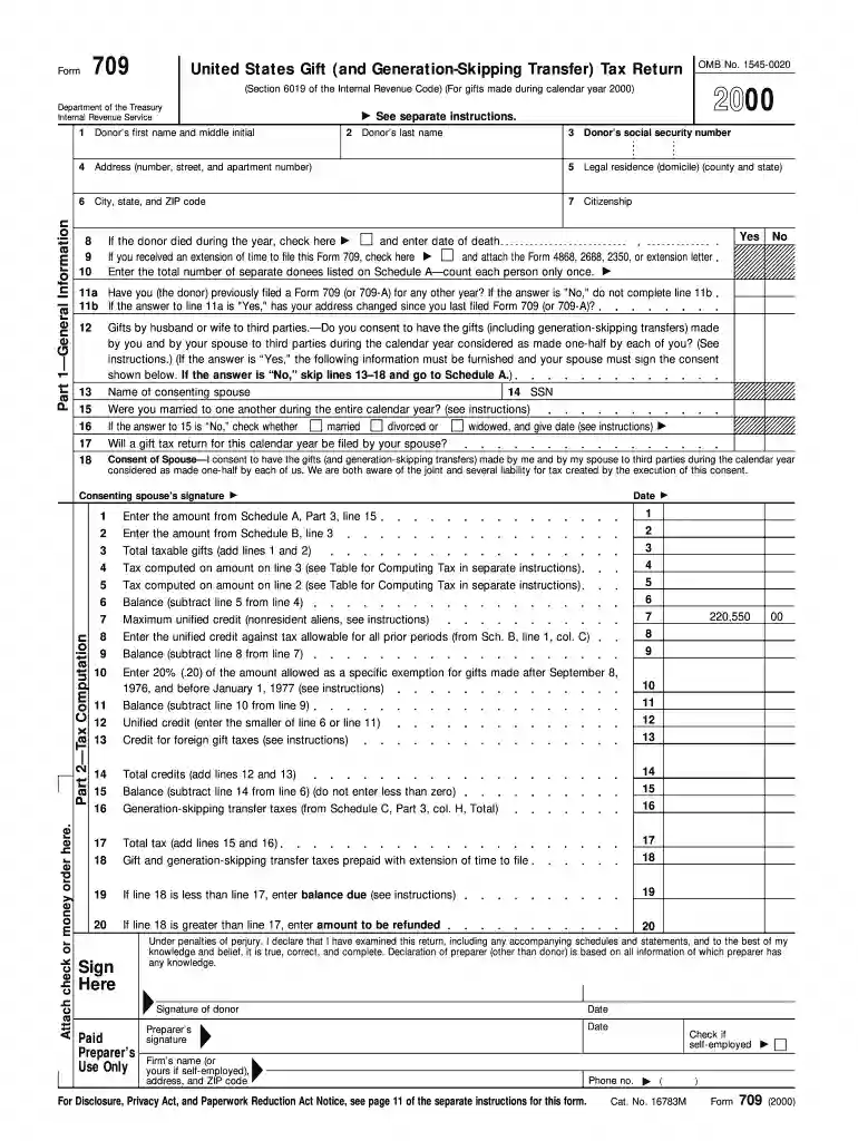 709 form Preview on Page 1