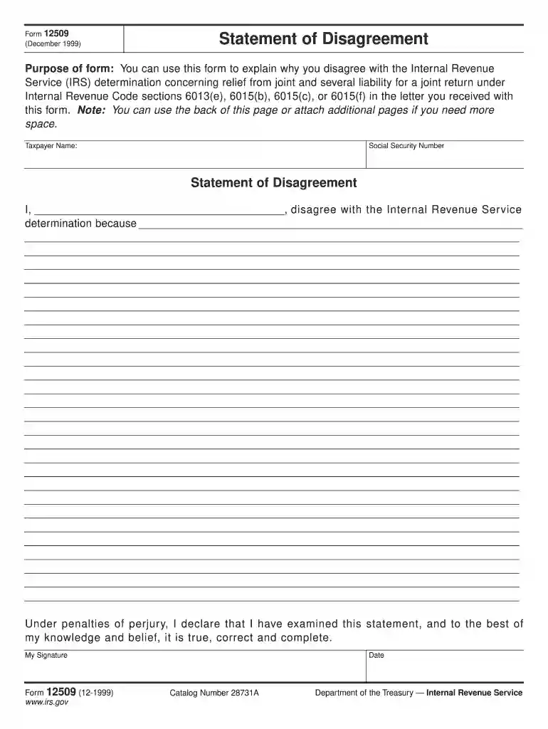 irs disagreement letter sample Preview on Page 1