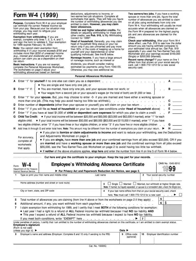 form 1999 Preview on Page 1