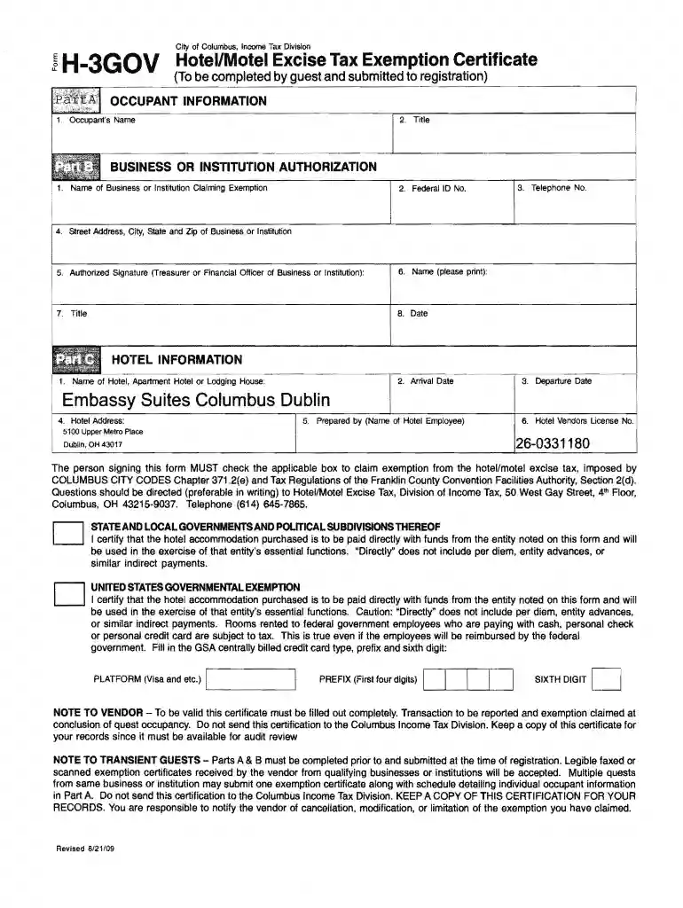 h 3 gov form Preview on Page 1