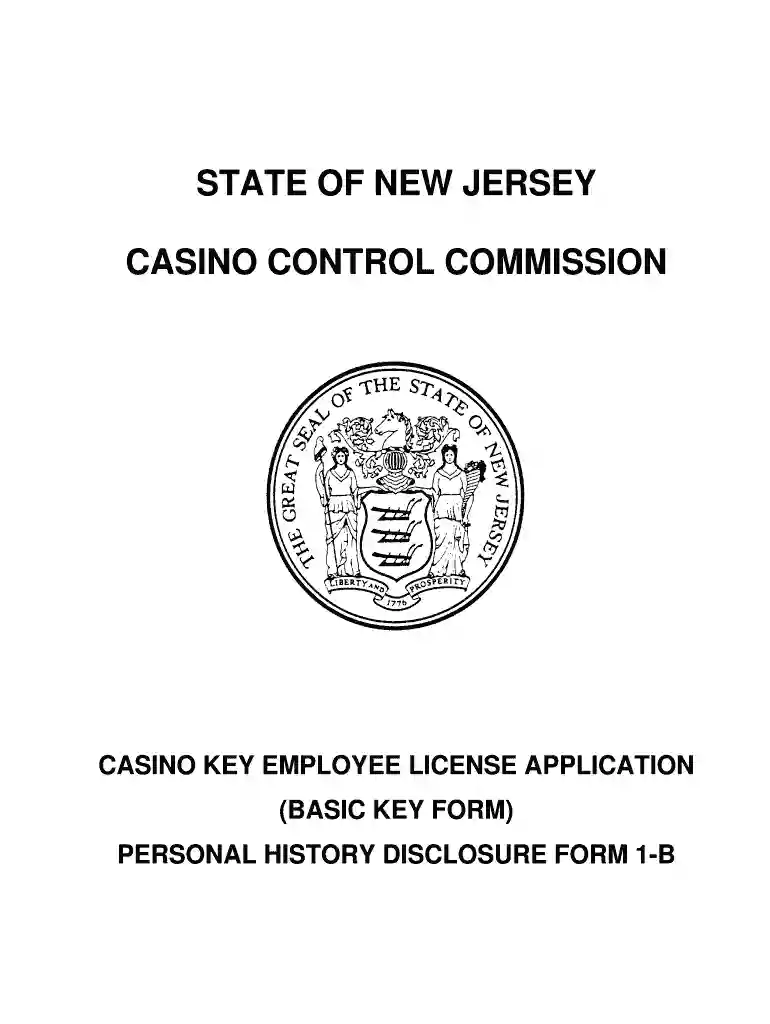 nj gaming license application Preview on Page 1